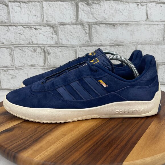 Adidas Puig Night Sky Blue Suede Mens 10 Skateboarding Shoes FY0438 - Picture 2 of 14